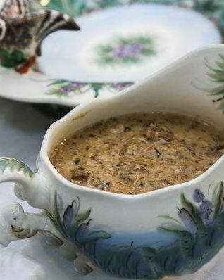 Сливочно-грибной соус для мяса