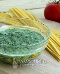 Сливочный соус со шпинатом