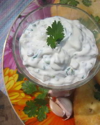 Сметанный соус с солеными огурцами