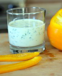 Заправка для салата из йогурта