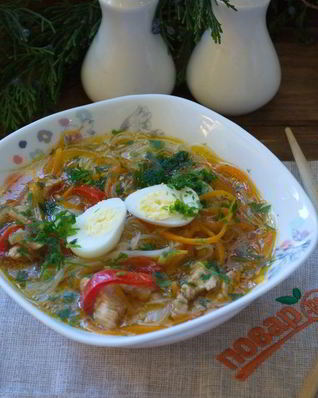 Азиатский куриный суп