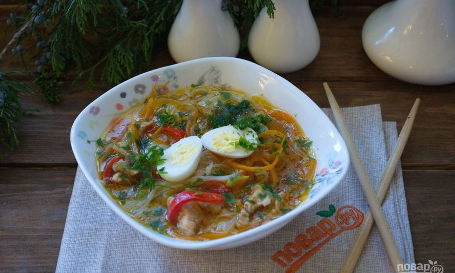 Рецепт азиатского куриного супа