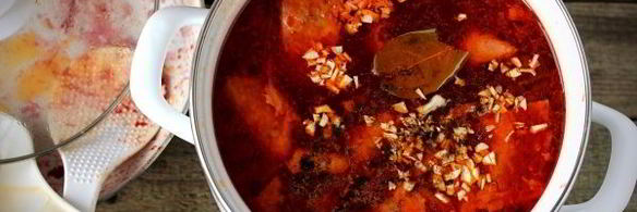 борщ без капусты