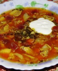 Борщ кубиком