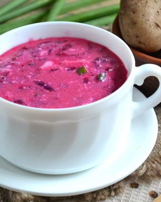 Борщ на кефире