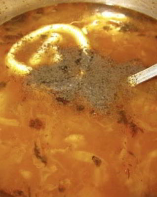 Борщ на тушенке