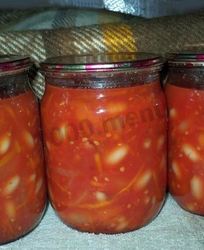 Борщ на зиму с фасолью