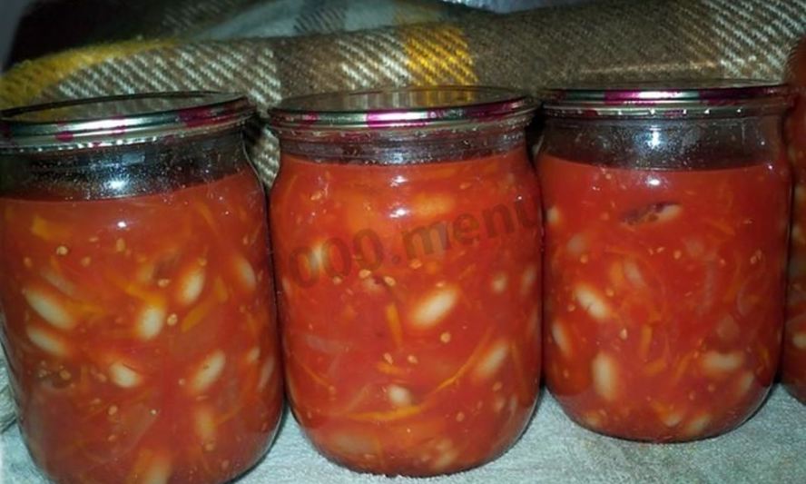 Рецепт борща на зиму с фасолью