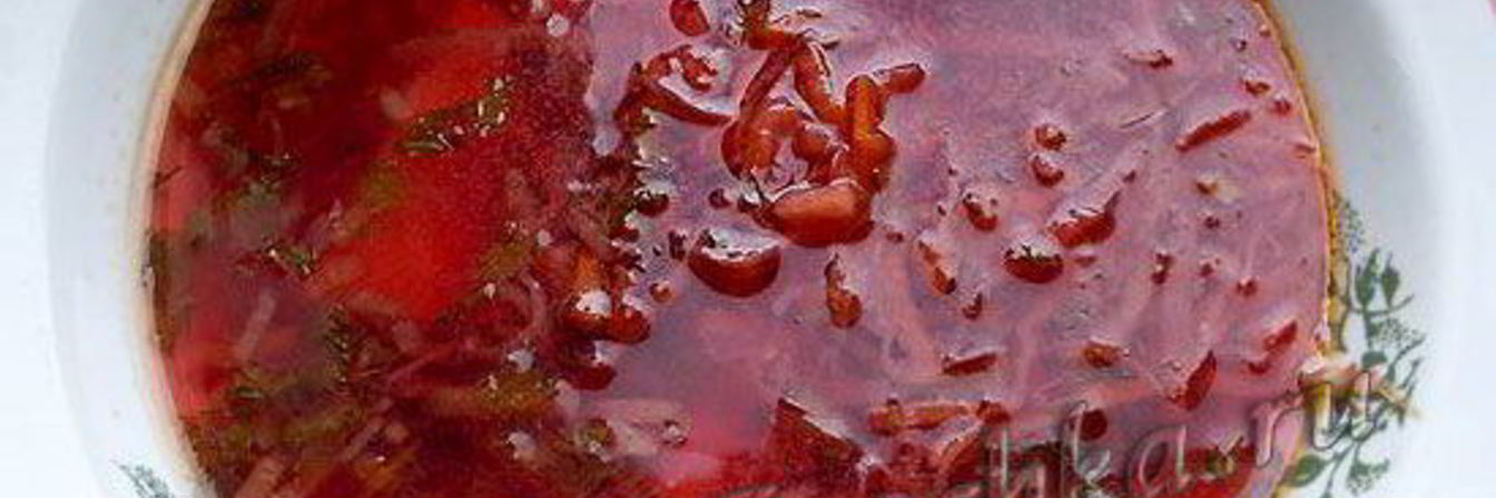 Борщ с баклажанами