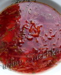 Борщ с баклажанами