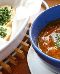 Борщ с белыми грибами