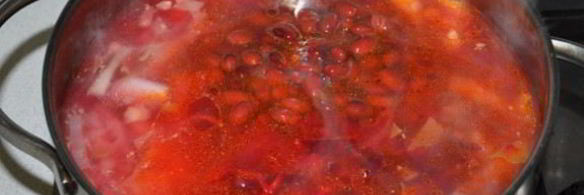 борщ с фасолью