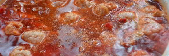 борщ с фрикадельками