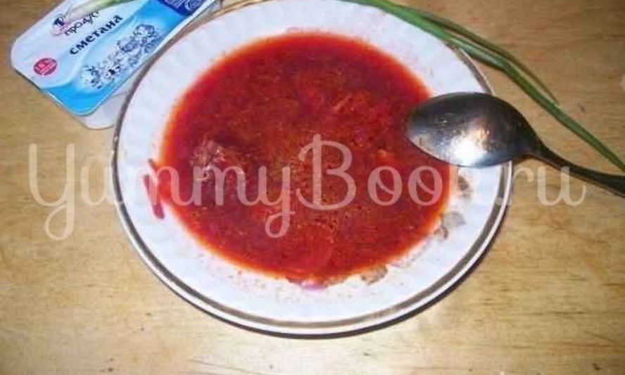 Рецепт борща с говядиной