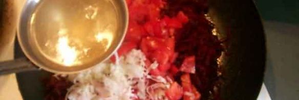 борщ с говядиной