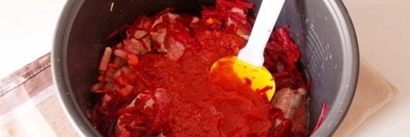 борщ с кислой капустой в мультиварке