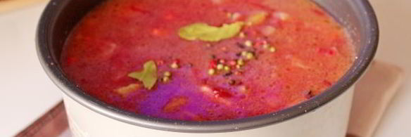 борщ с кислой капустой в мультиварке