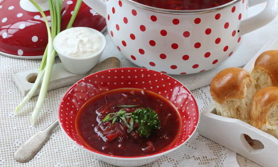 Рецепт борща с красным перцем