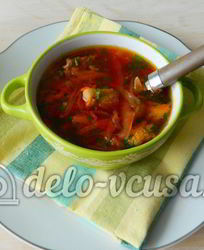 Борщ с ребрышками