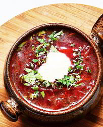 Борщ с томатной пастой