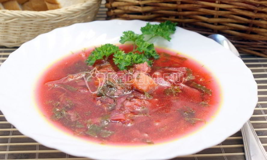 Рецепт борща со щавелем