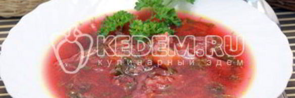 борщ со щавелем
