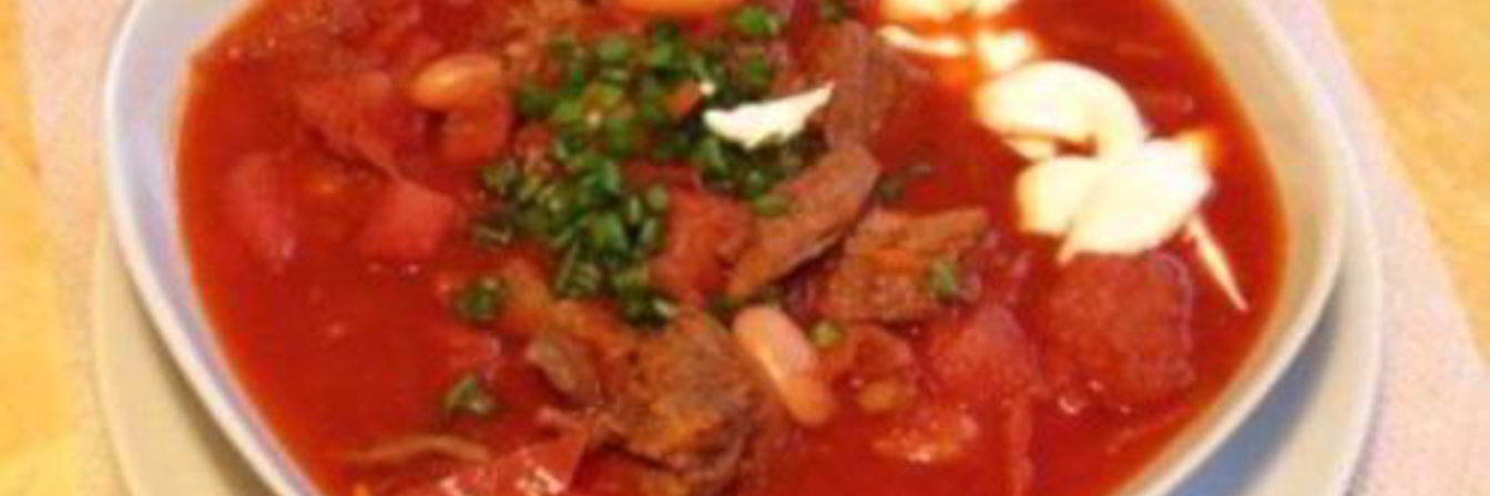 Борщ со свининой по-житомирски