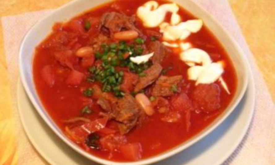 Рецепт борща со свининой по-житомирски