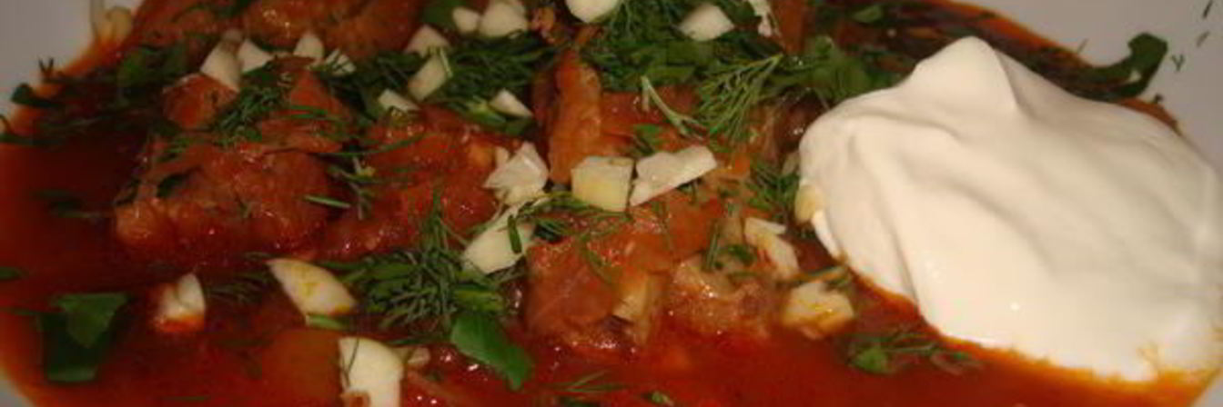 Борщ со свининой