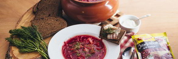 борщ в горшочке