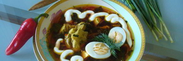 борщ зеленый