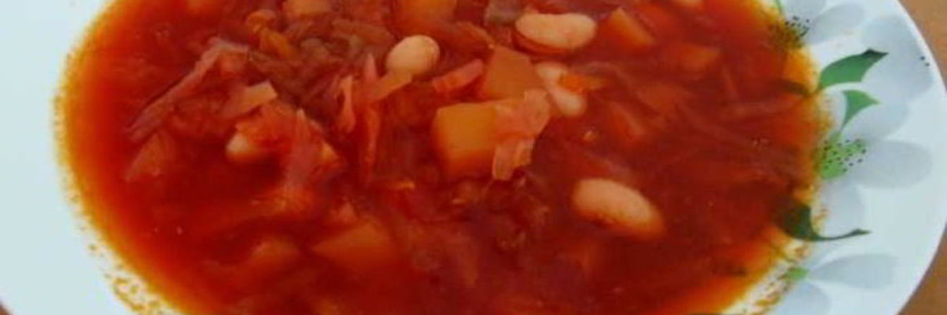 Диетический борщ без зажарки