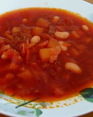 Диетический борщ без зажарки