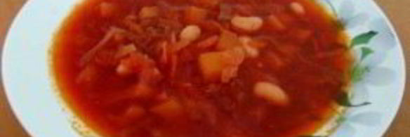 диетический борщ без зажарки