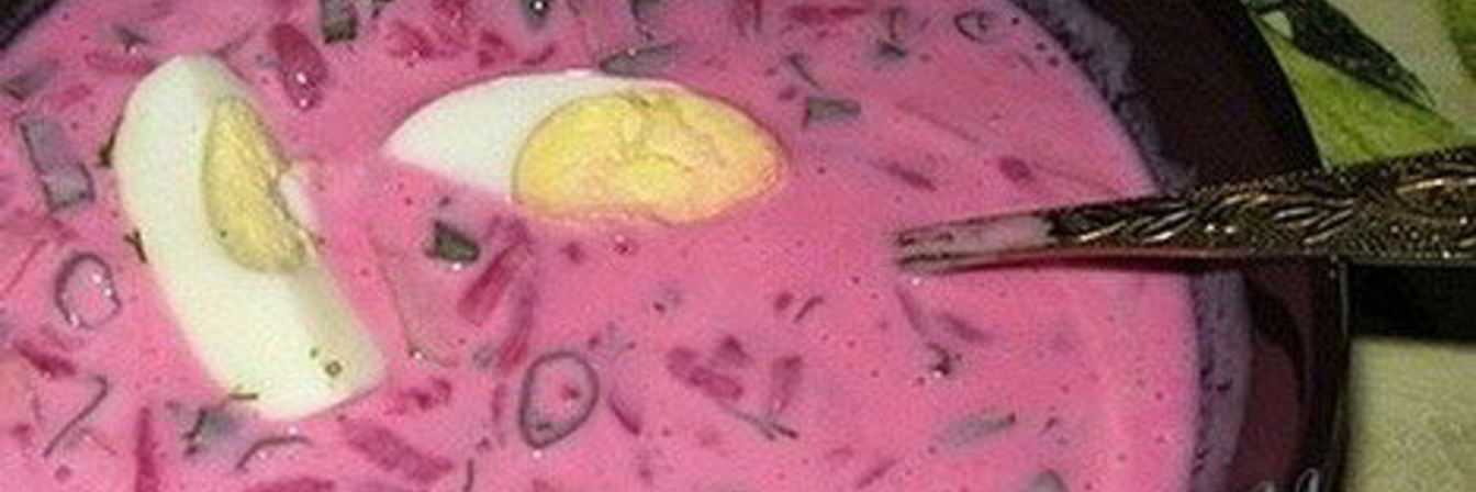 Холодный борщ на огуречном рассоле