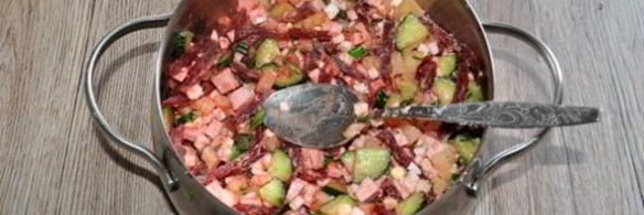 холодный борщ с маринованной свеклой