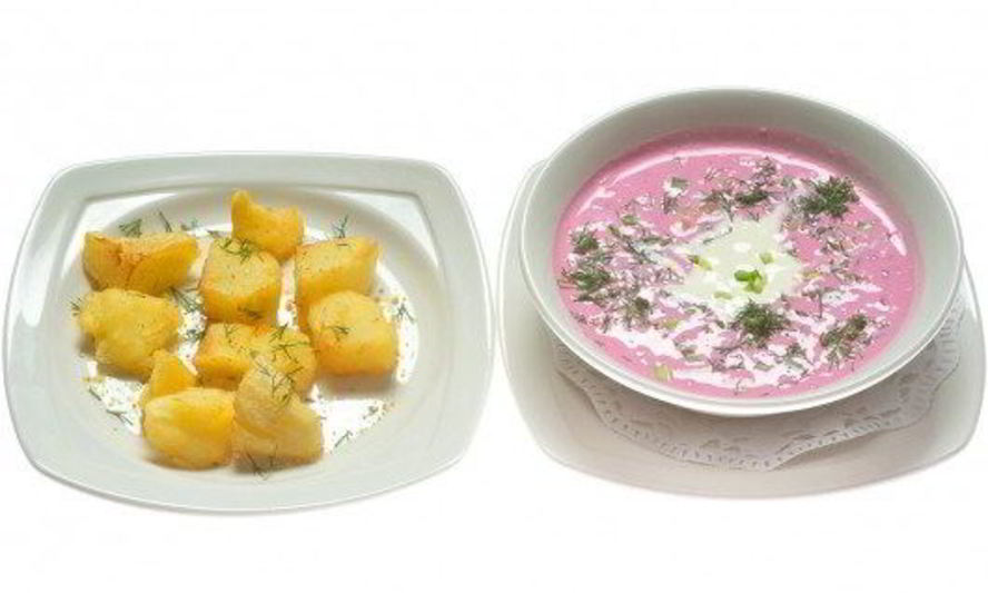 Рецепт холодного борща saltibarsciai