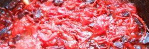 красный борщ с фасолью