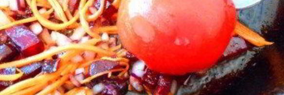 красный борщ с фасолью