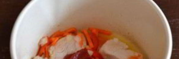 красный борщ с курицей