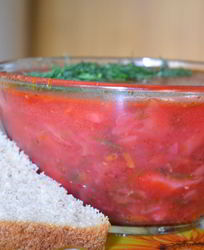 Красный борщ