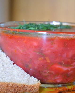 Красный борщ