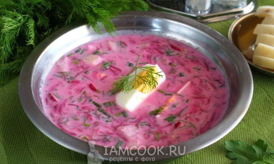 Рецепт литовского холодного борща