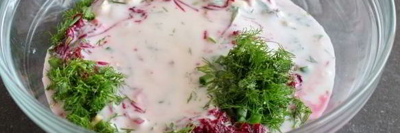 литовский холодный борщ