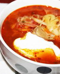 Наваристый борщ с индейкой