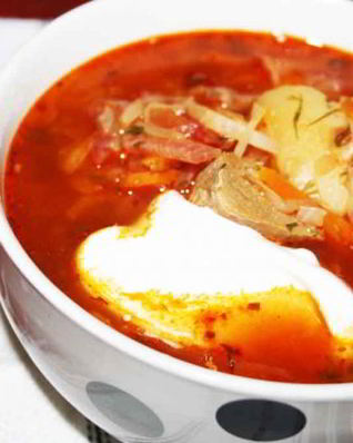 Наваристый борщ с индейкой