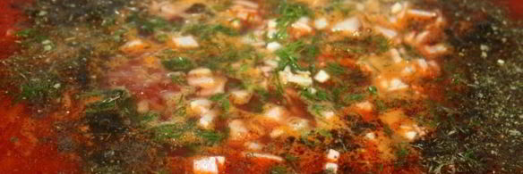 наваристый борщ с индейкой