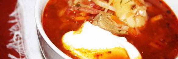 наваристый борщ с индейкой