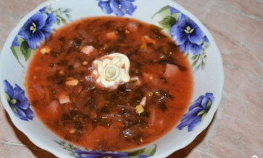 Рецепт постного борща со щавелем