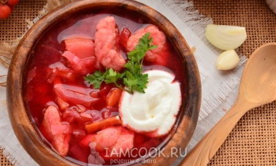 Рецепт украинского борща с галушками